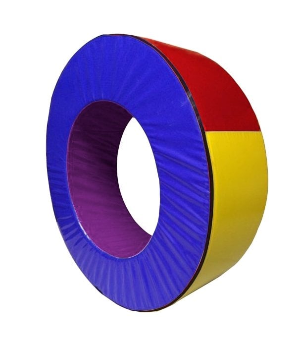 Silindir Halka Minder 120 cm Mor Mavi