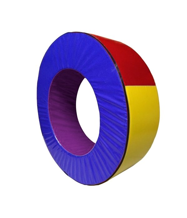 Silindir Halka Minder 110 cm Mor Mavi