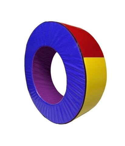 Silindir Halka Minder 110 cm Mor Mavi