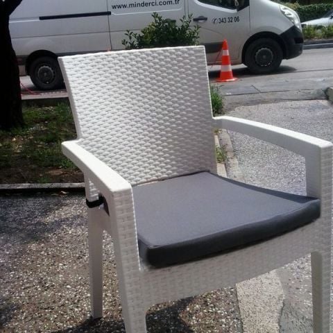 Rattan Sandalye Minderi Tek Alt