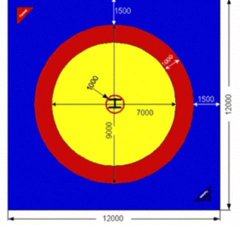 Güreş Minderi Brandası İki Renk