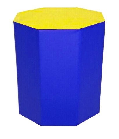 Sekizgen Minder 60x80 cm Sarı Mavi