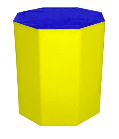 Sekizgen Minder 60x80 cm Mavi Sarı