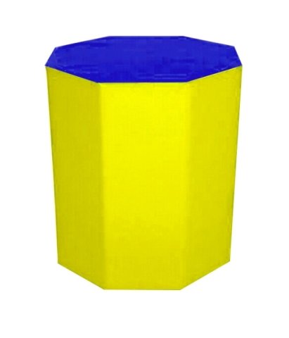Sekizgen Minder 50x70 cm Mavi Sarı