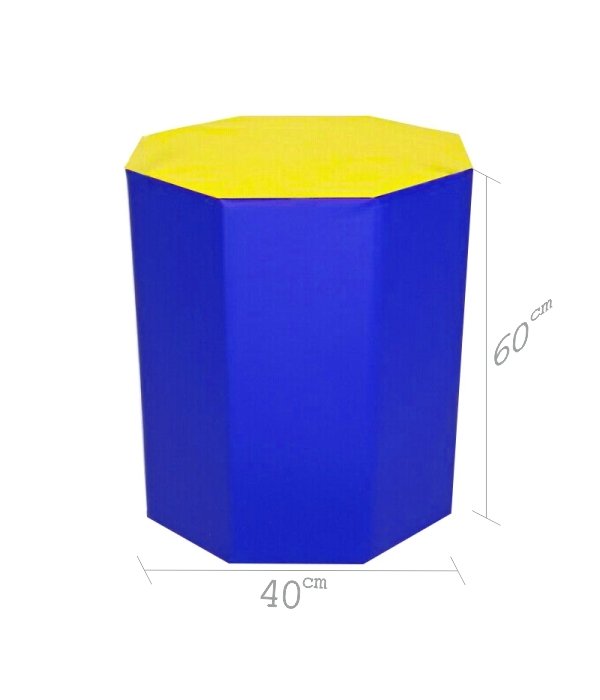 Sekizgen Minder 40x60 cm Sarı Mavi