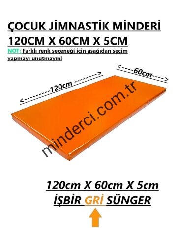 Jimnastik Minderi 60x120x5 cm Turuncu