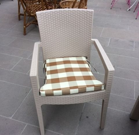 Rattan Sandalye Minderi Ekose