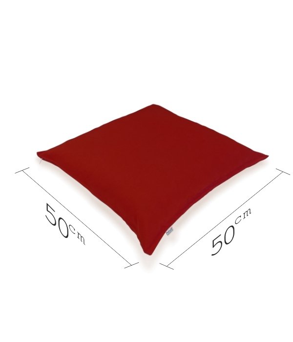 Yer Minderi 50x50 Bordo