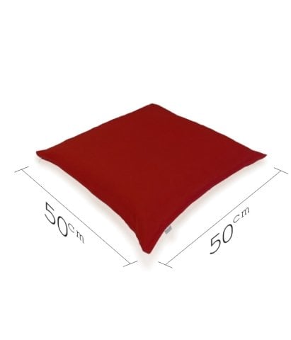 Yer Minderi 50x50 Bordo