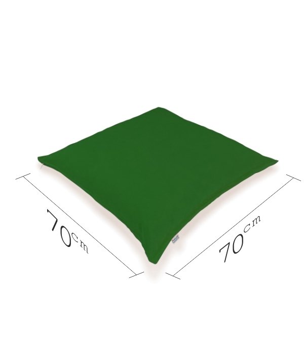 Yer Minderi 70x70 Koyu Yeşil