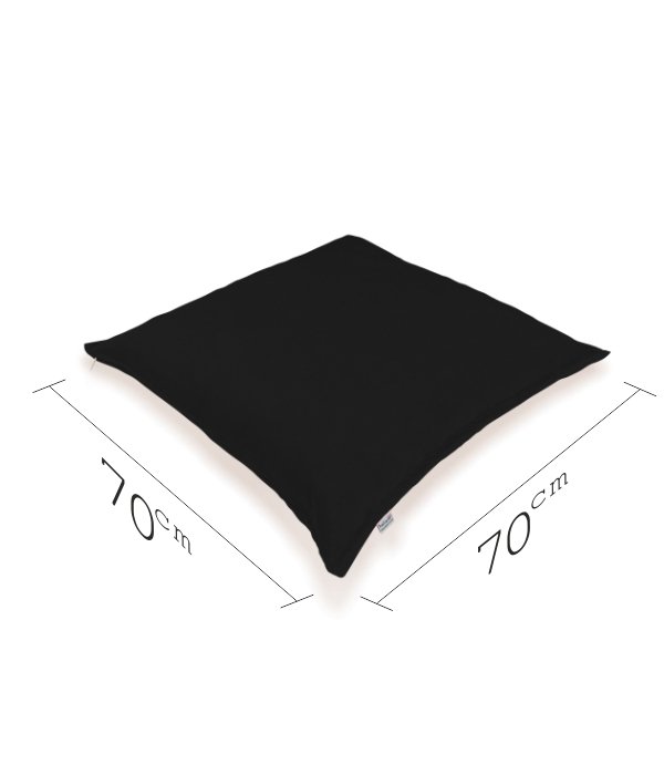 Yer Minderi 70x70 Siyah