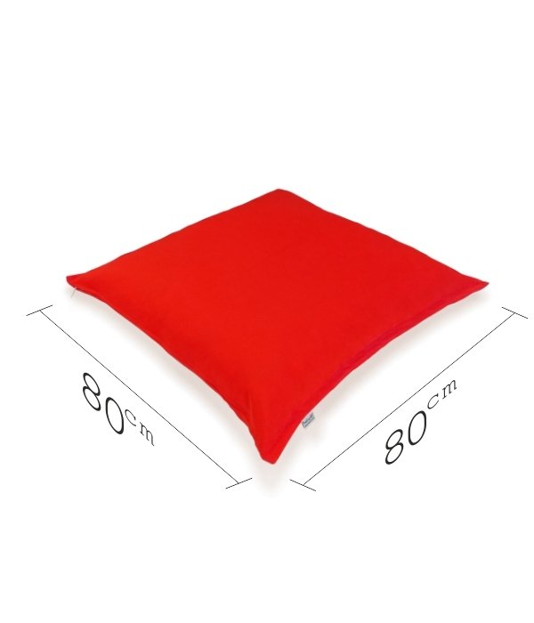 Yer Minderi 80x80 Kırmızı