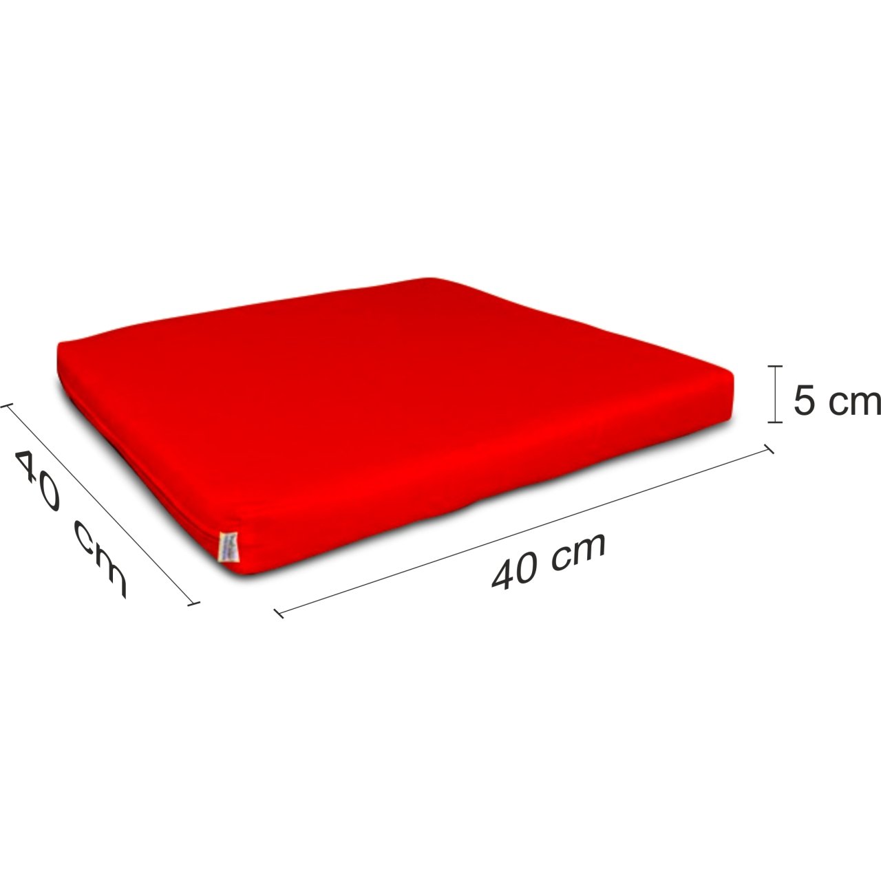 Yer Minderi 40x40x5 Kırmızı