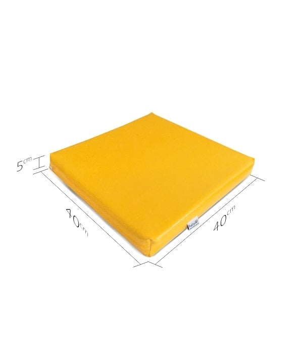 Yer Minderi 40x40 cm Sarı/Pvc
