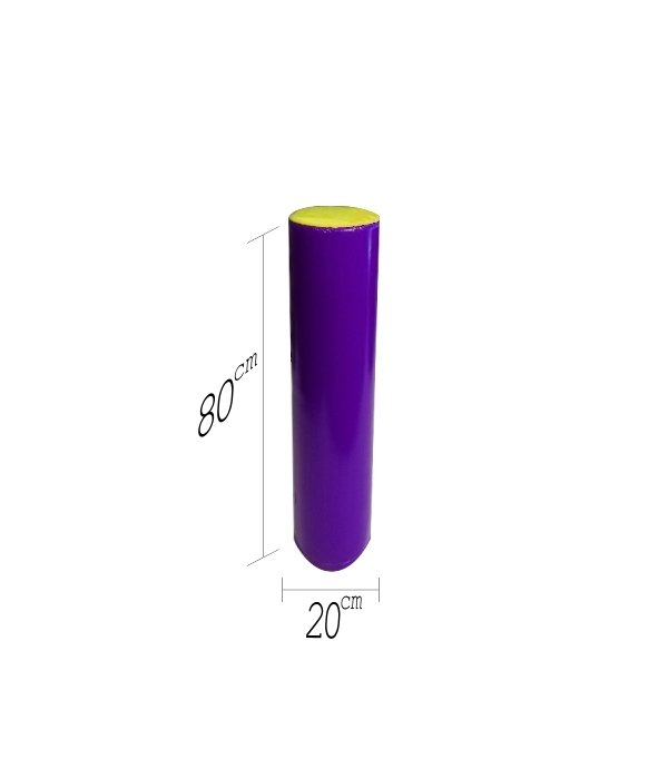 Silindir Spor Minderi 20x80 cm Sarı Mor