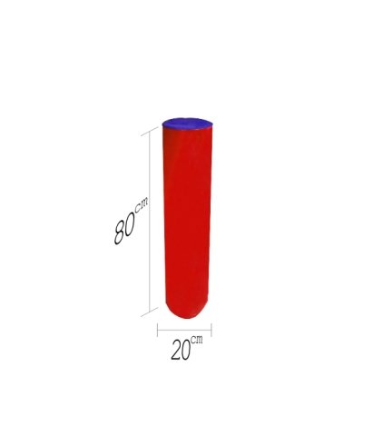 Silindir Spor Minderi 20x80 cm Mavi Kırmızı