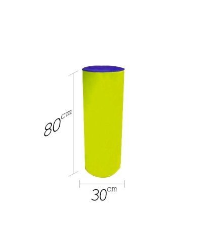 Silindir Spor Minderi 30x80 cm Mavi Sarı