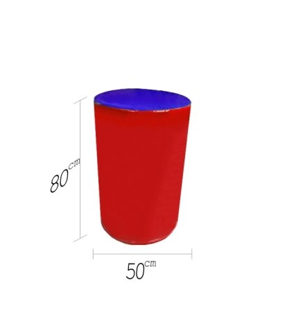 Silindir Spor Minderi 50x80 cm Mavi Kırmızı
