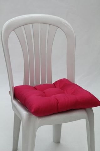 Pofuduk Sandalye Minderi Kırmızı
