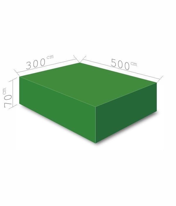 Atlama Puf Minderi 300x500x70 cm Yeşil