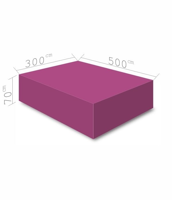Atlama Puf Minderi 300x500x70 cm Mor