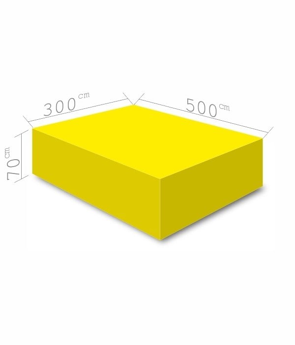 Atlama Puf Minderi 300x500x70 cm Sarı