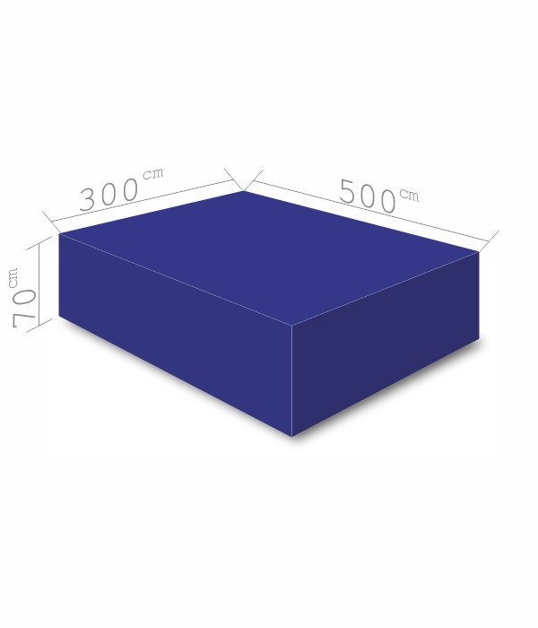 Atlama Puf Minderi 300x500x70 cm Mavi