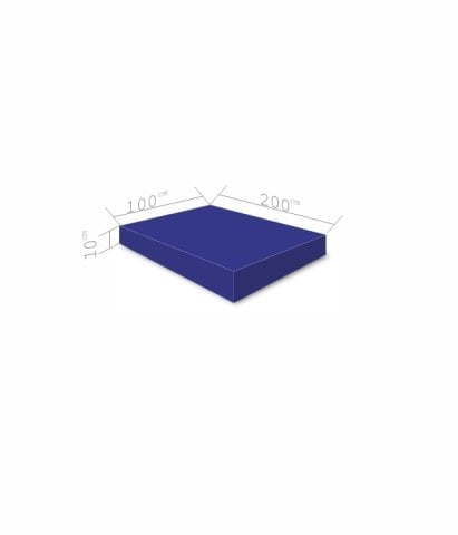 Atlama Puf  Minderi 100x200x10 cm Mavi
